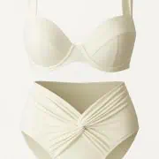 Bikini à armatures blanc crème