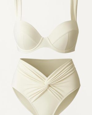 Bikini à armatures blanc crème