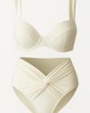 Bikini à armatures blanc crème