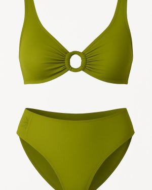 Bikini triangle avec anneaux vert