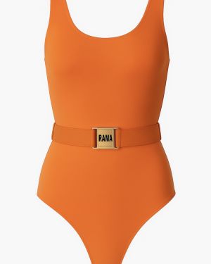 Une pièce symétrique avec ceinture orange
