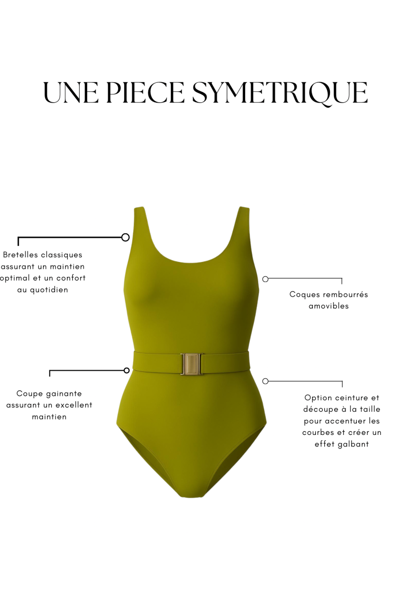 Une pièce symétrique avec ceinture noir