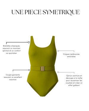 Une Pièce symétrique avec ceinture