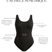 Une pièce symétrique avec ceinture noir