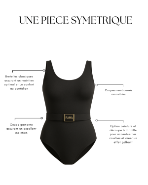 Une pièce symétrique avec ceinture noir