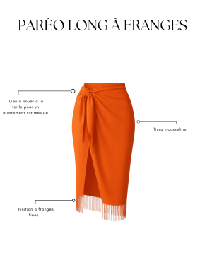 Long fringed pareo