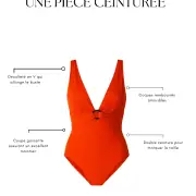 Une pièce ceinturée avec anneau orange