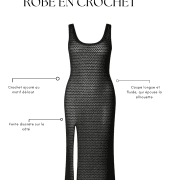 Robe en crochet noire
