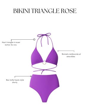 Bikini triangle violet