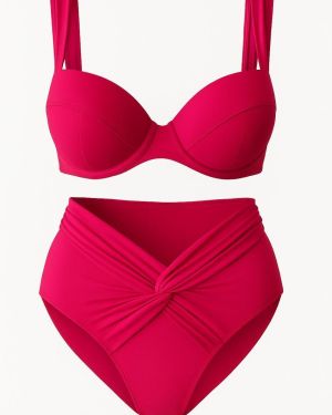 Bikini à armatures rose