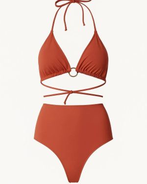 Bikini triangle saumon
