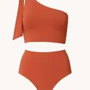 Bikini asymétrique saumon