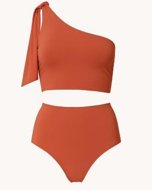 Bikini asymétrique saumon