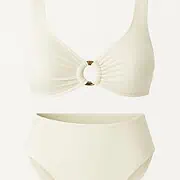 Bikini triangle avec anneaux orange