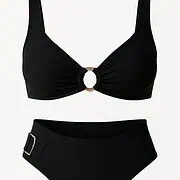Bikini triangle avec anneaux orange