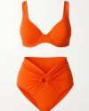 Bikini à armatures orange