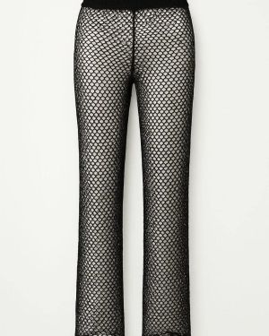 Pantalon en crochet noir