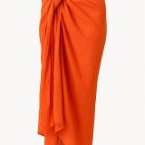 pareo orange long