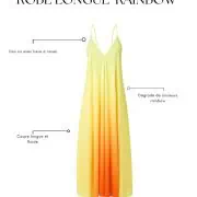 Robe longue Rainbow