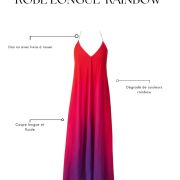 Robe longue Rainbow