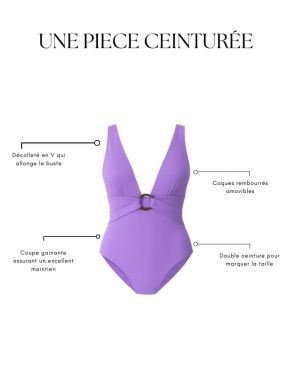 Une pièce ceinturée avec anneau violet