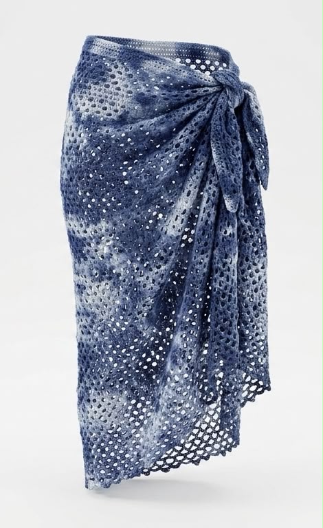 Paréo “Azur Crochet”