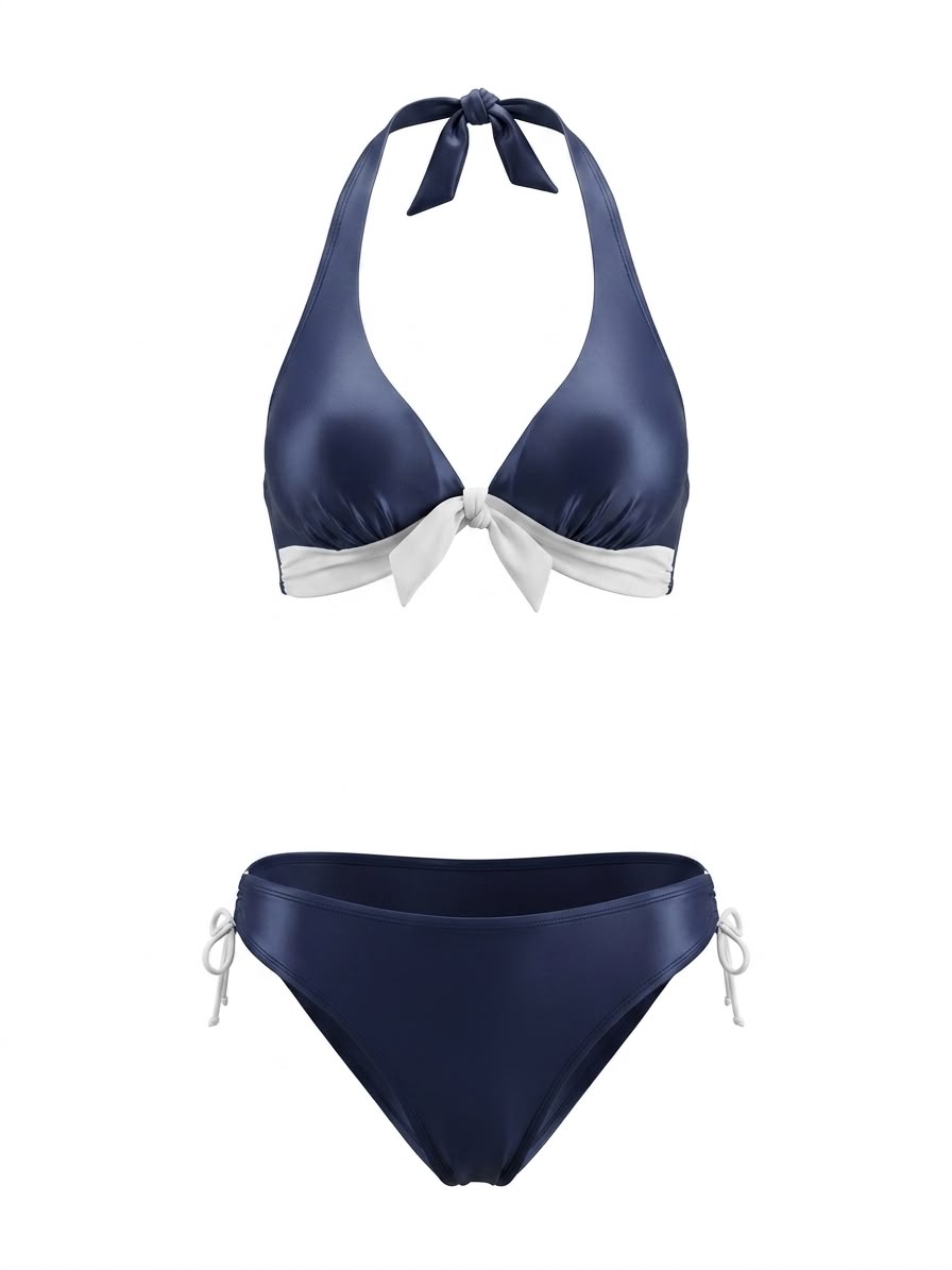 Bikini “Bicolore” shiny rose