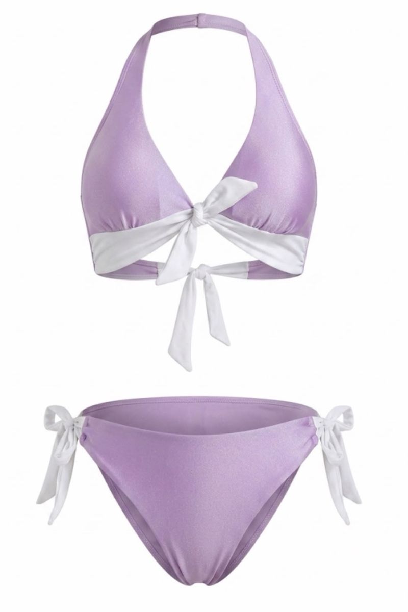 Bikini “Bicolore” shiny rose